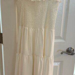 Amanda Uprichard White Ruffled Top